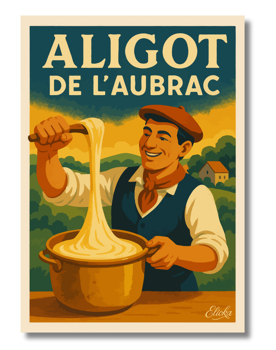 Affiche "Aligot de l'Aubrac"