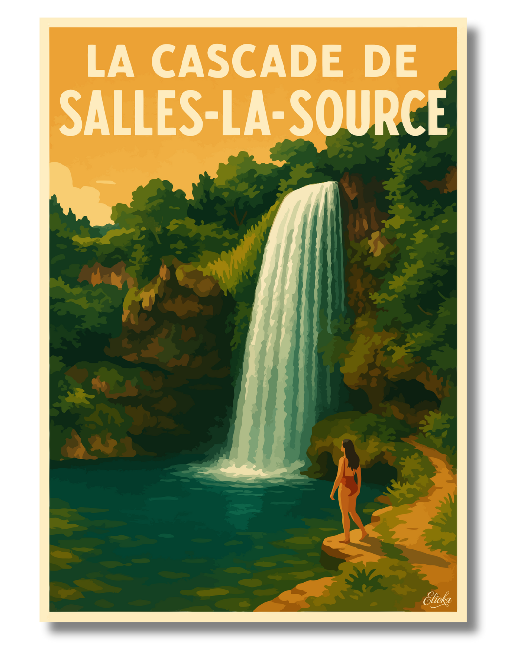 Affiche La Cascade de Salles-la-Source