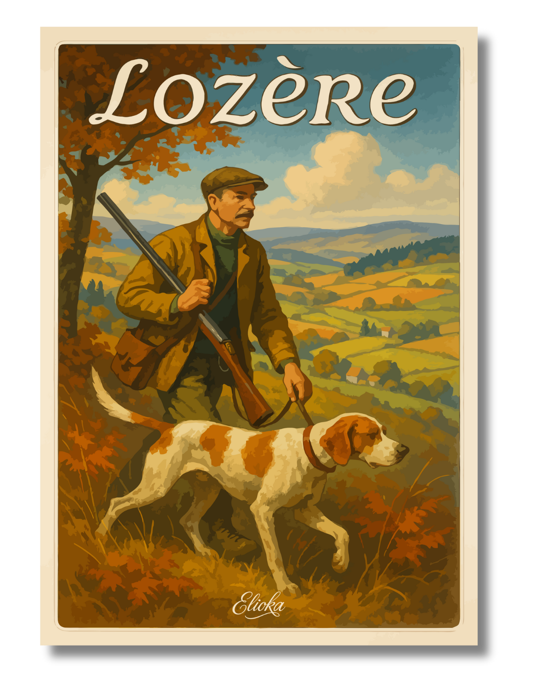 Affiche "La Chasse" Lozère