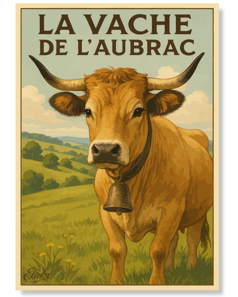 Affiche La Vache de l'Aubrac