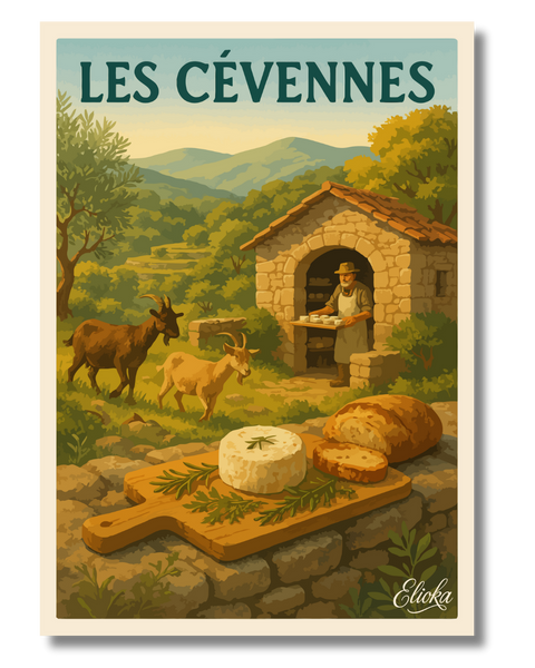 Affiche "Le Fromage des Cévennes"