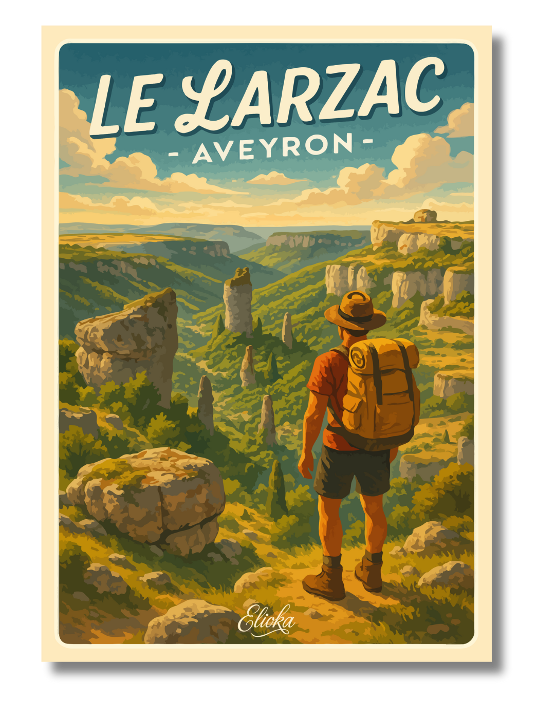 Affiche Le Larzac Aveyron