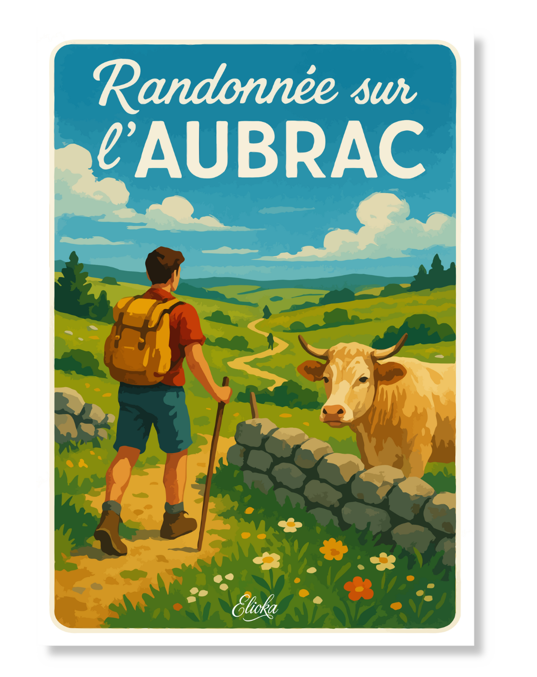 Affiche "Randonnée sur l’Aubrac"