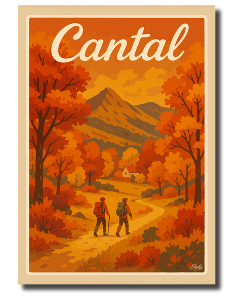 Affiche Cantal en automne