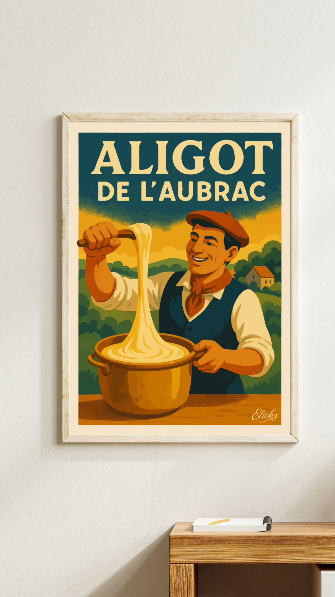 Affiche "Aligot de l'Aubrac"
