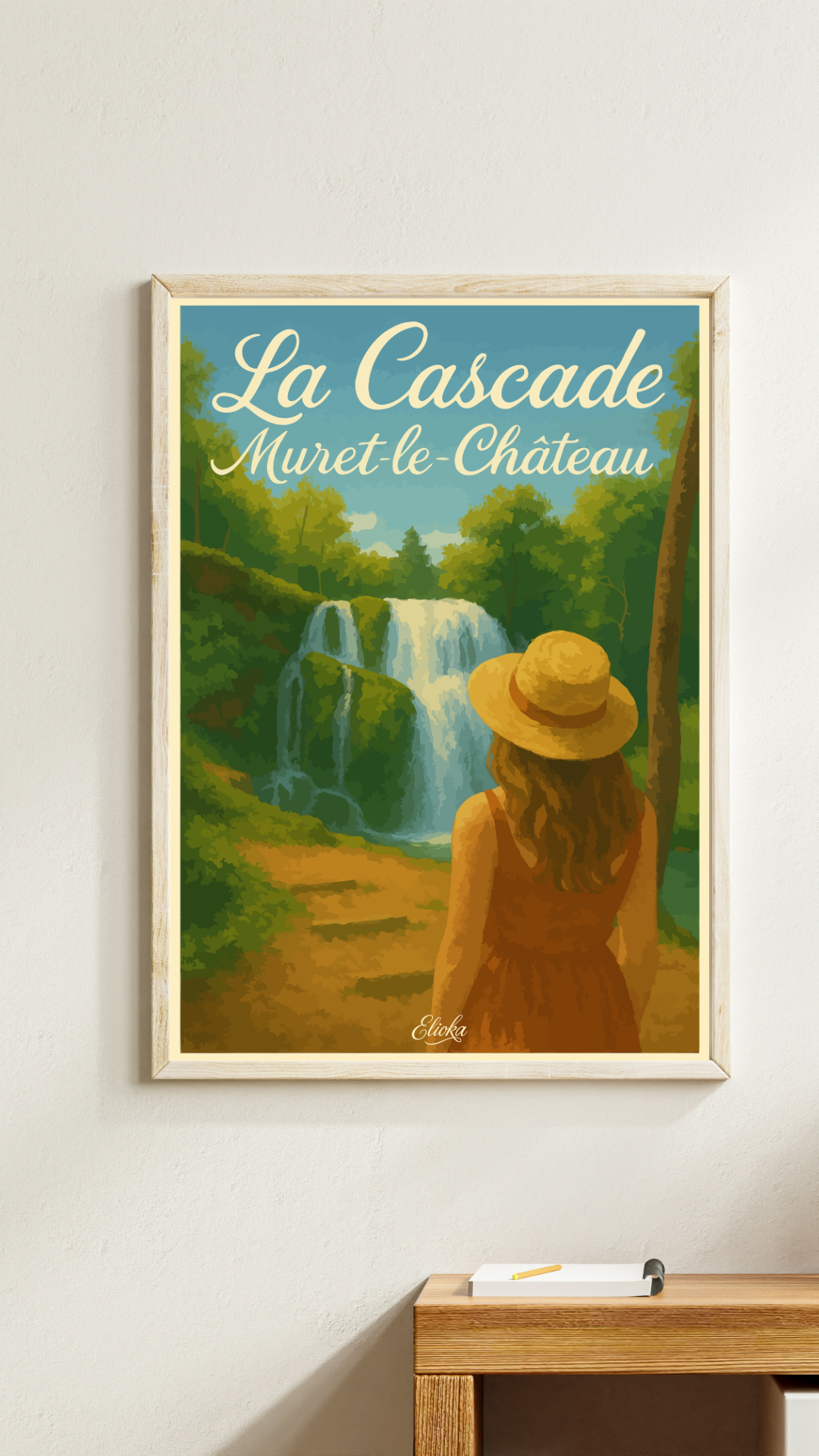 Affiche "La Cascade" Muret-le-Château