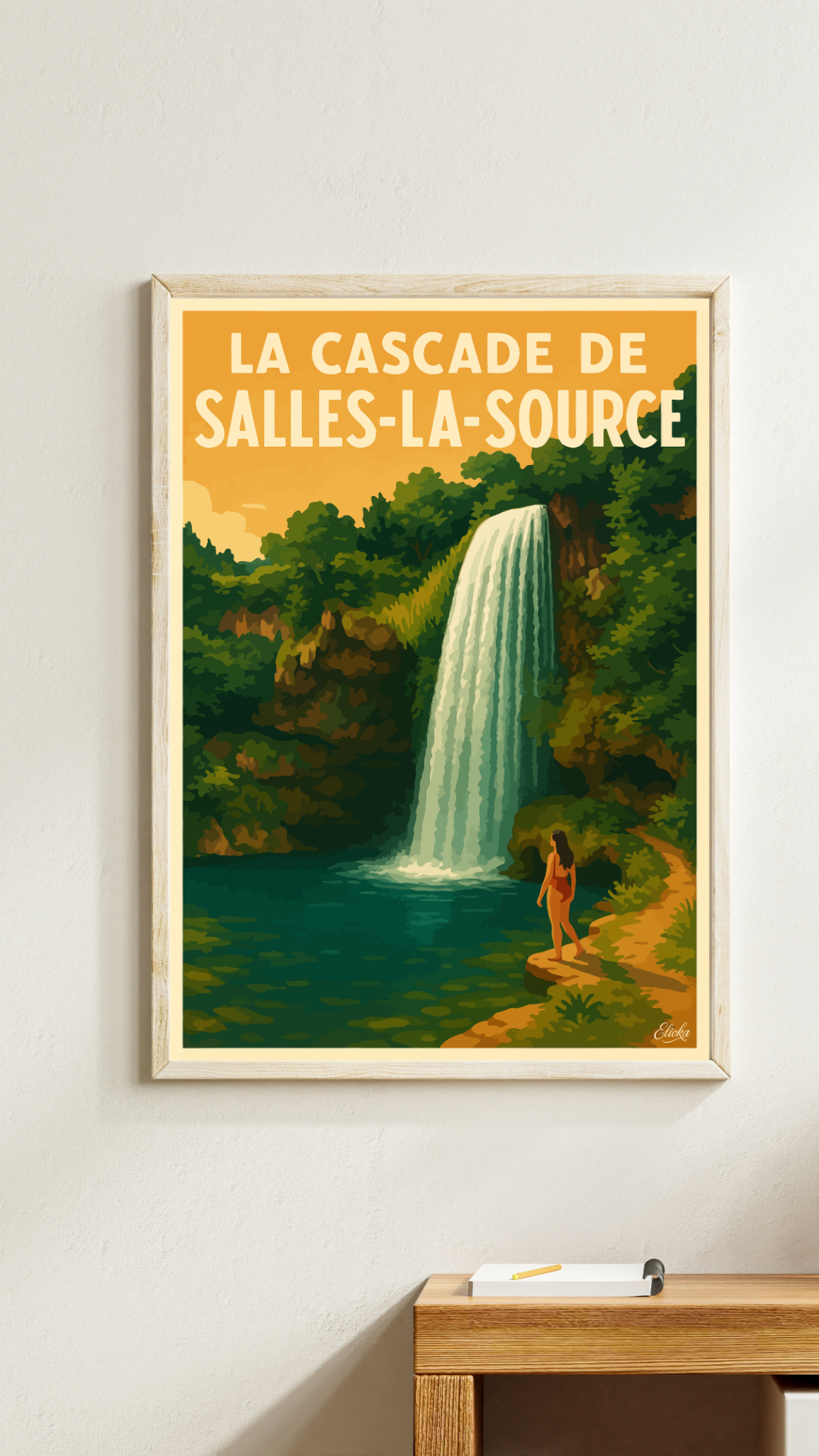 Affiche La Cascade de Salles-la-Source