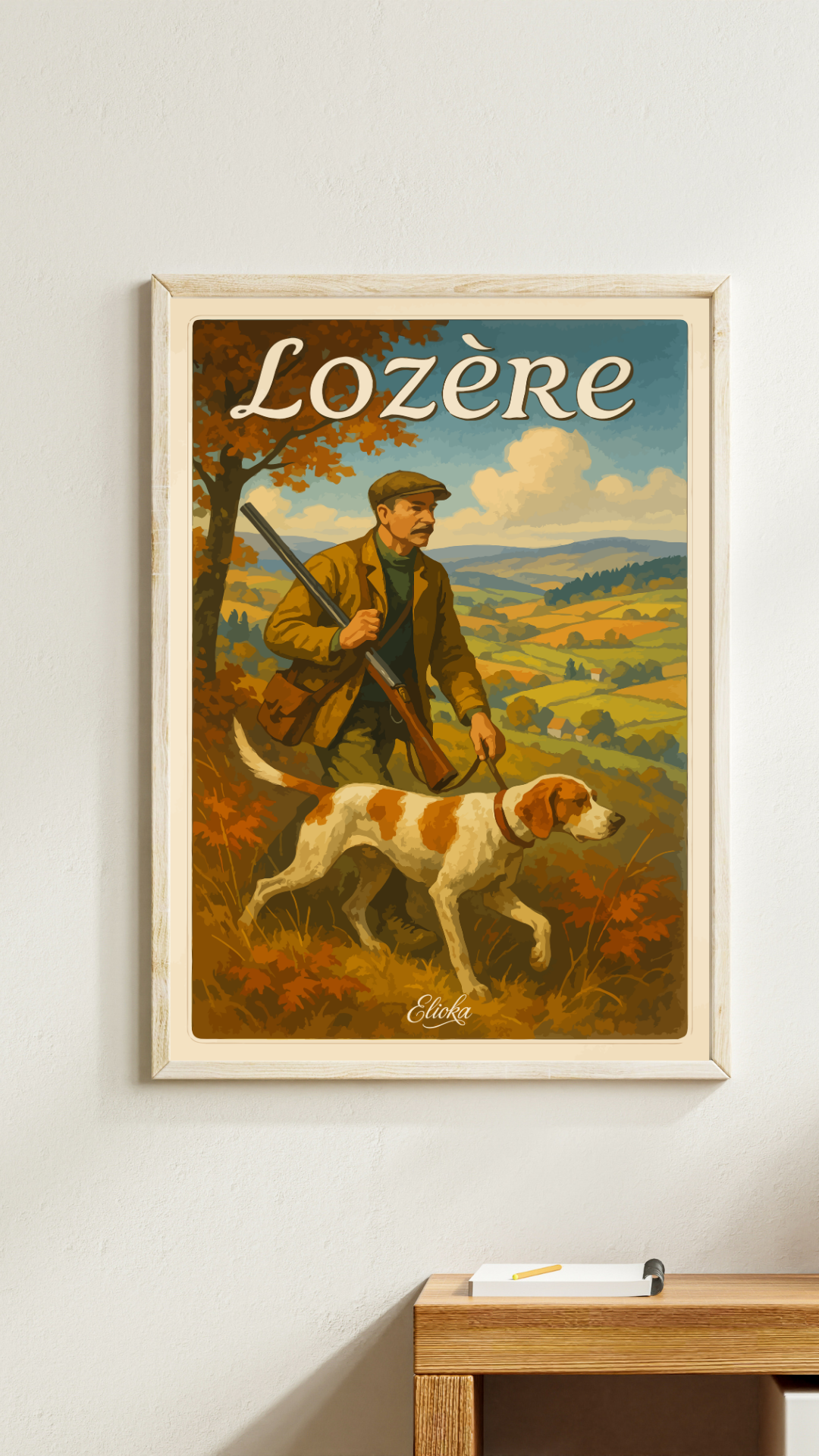Affiche "La Chasse" Lozère