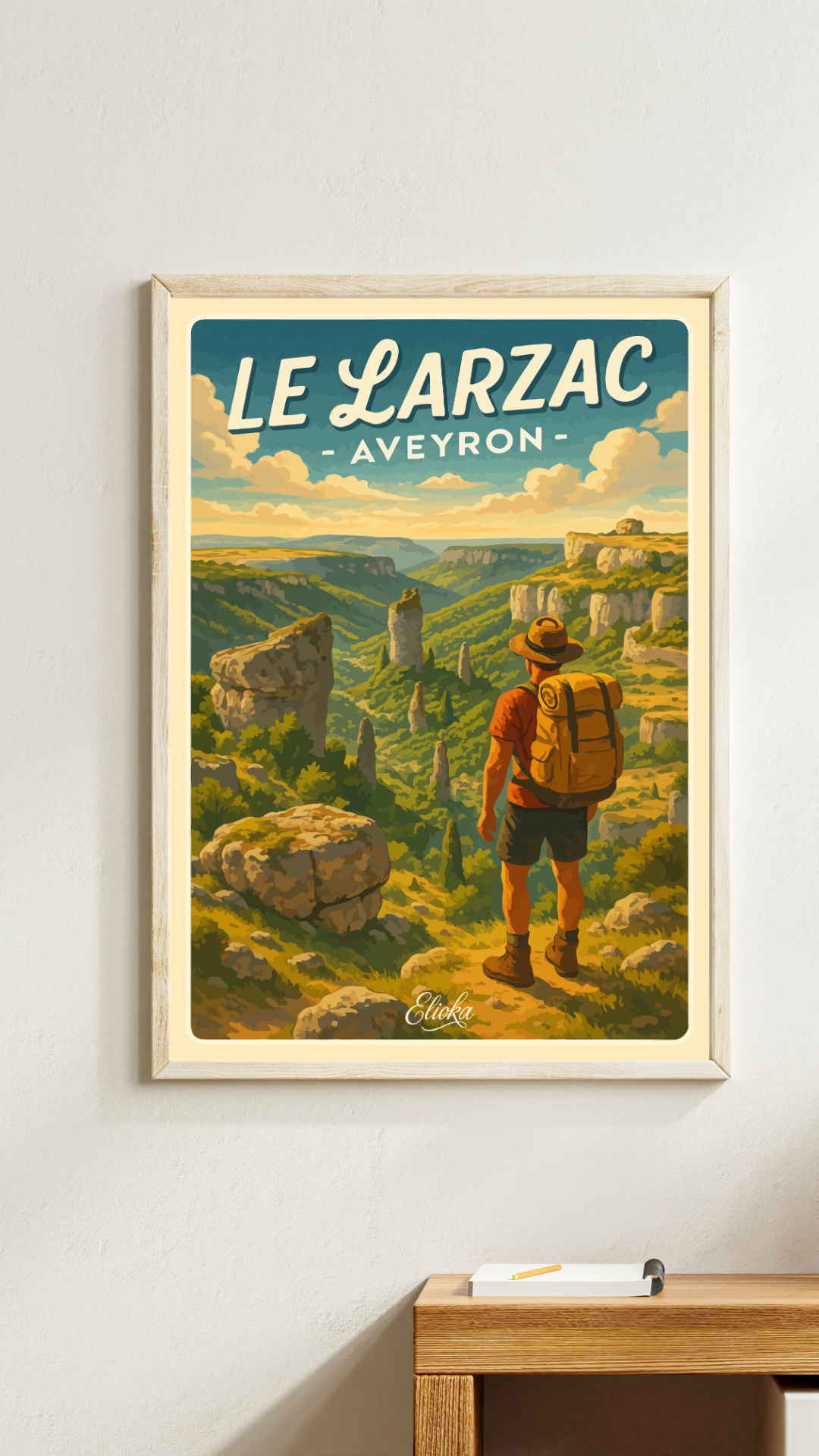 Affiche Le Larzac Aveyron