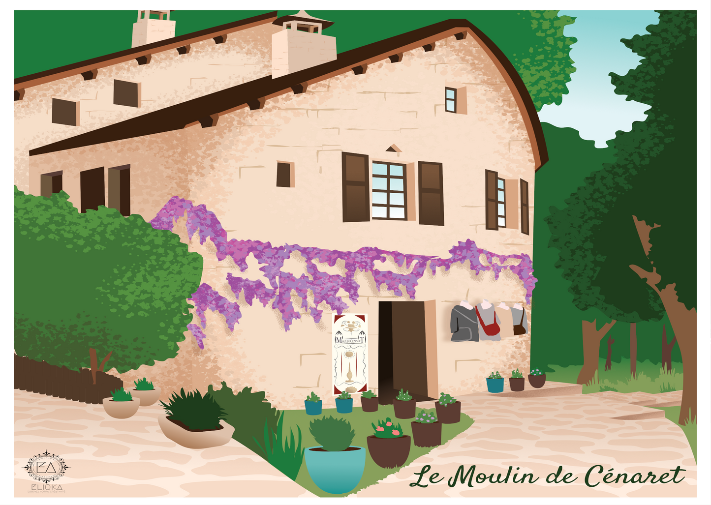 Carte Postale Saint Chély du Tarn - Le Moulin de Cénaret