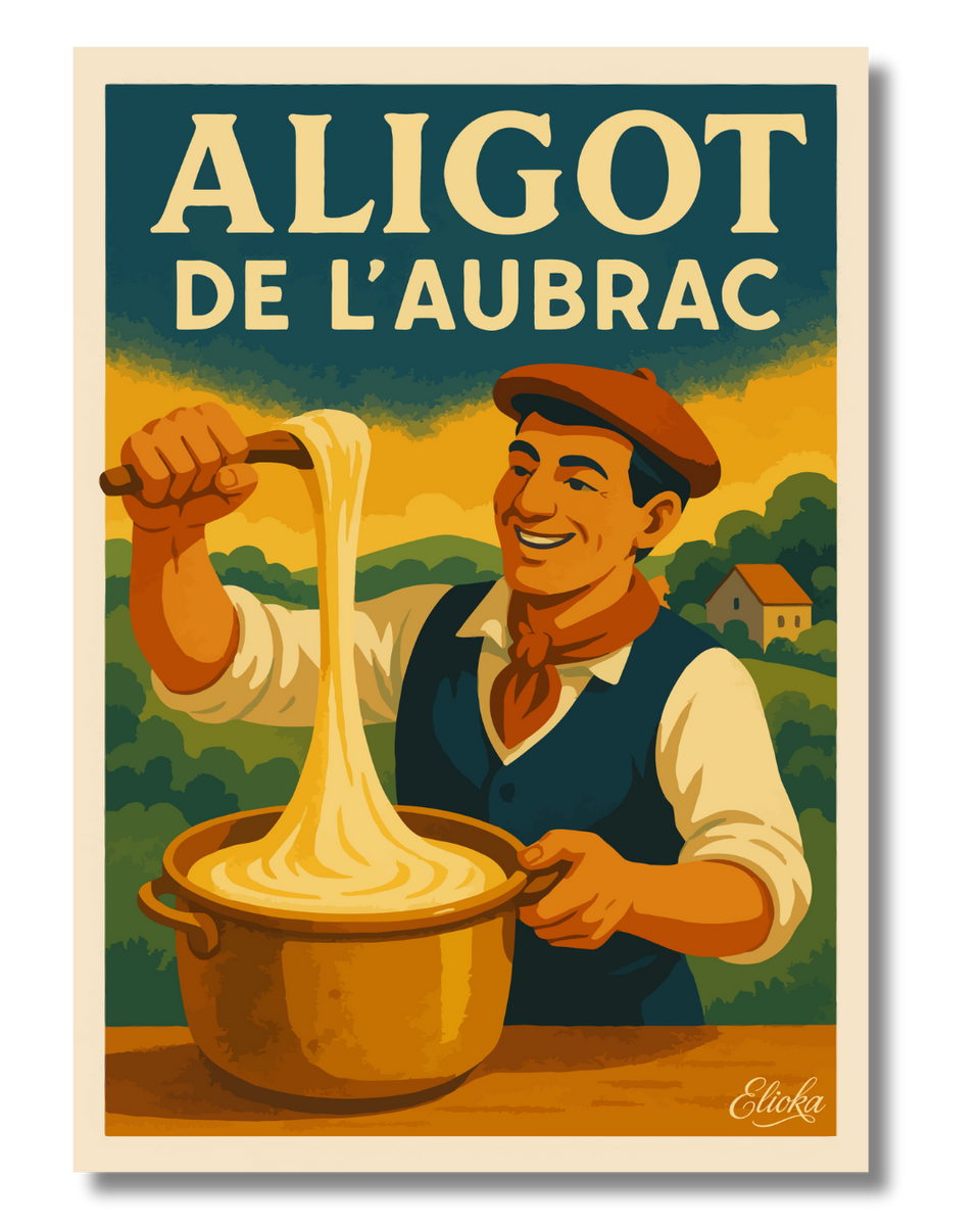 Affiche "Aligot de l'Aubrac"