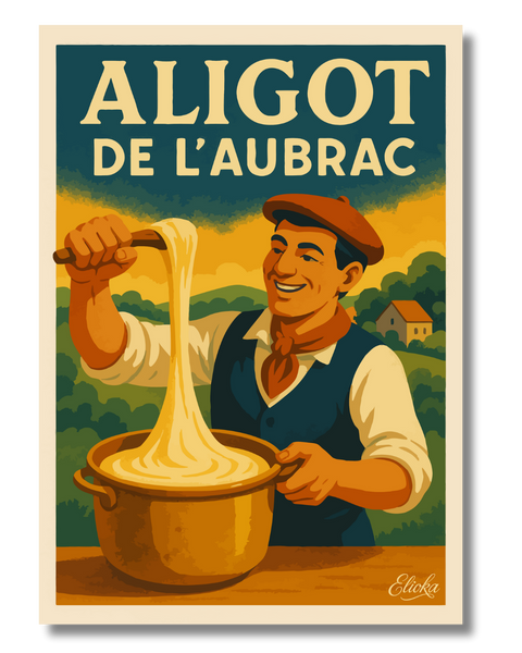Affiche "Aligot de l'Aubrac"