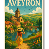 Affiche Aveyron en été