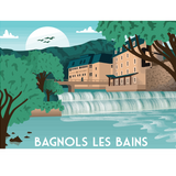 Affiche Bagnols les Bains Vintage