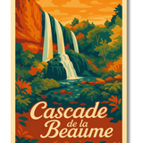 Affiche Cascade de la Beaume