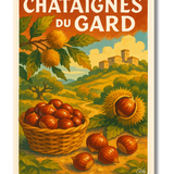 Affiche Châtaignes du Gard