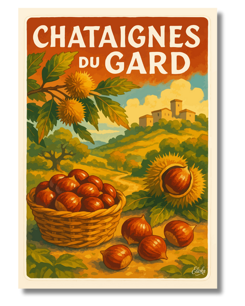 Affiche Châtaignes du Gard