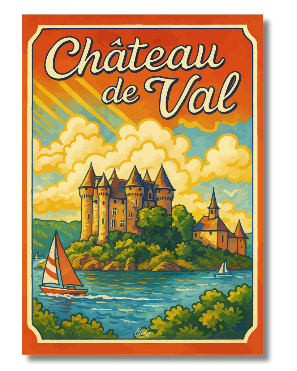 Affiche Château de Val Crépuscule