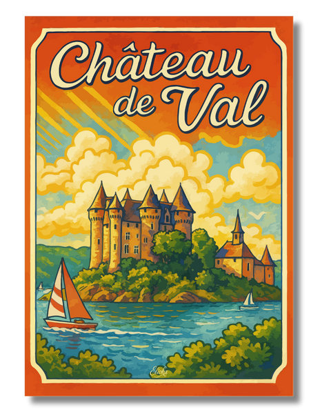 Affiche Château de Val Crépuscule