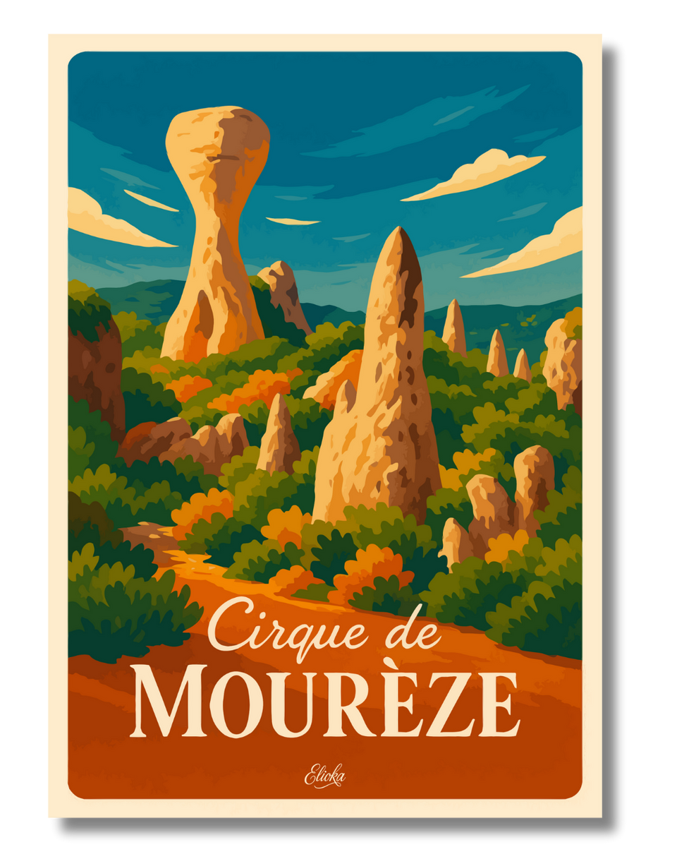 Affiche Cirque de Mourèze