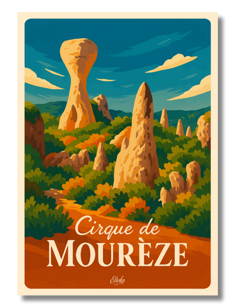 Affiche Cirque de Mourèze
