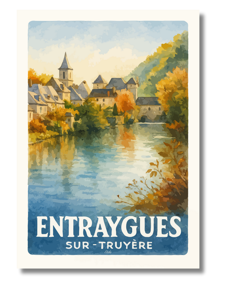 Affiche "Entraygues sur Truyère"