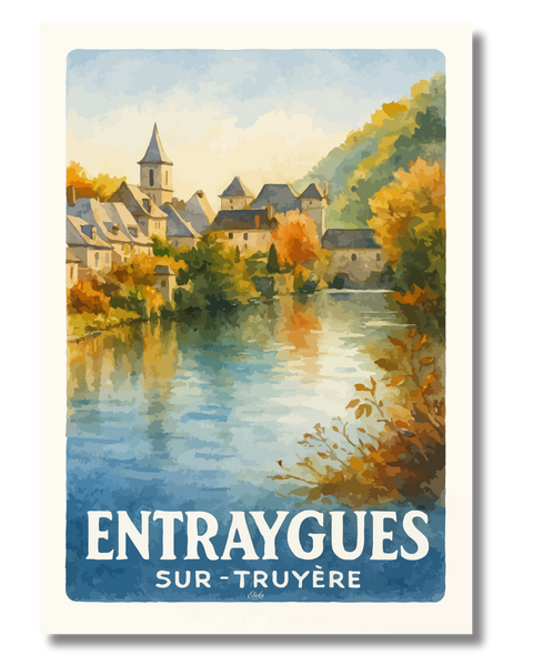 Affiche "Entraygues sur Truyère"
