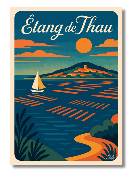Affiche Étang de Thau