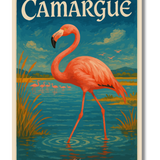 Affiche Flamant Rose Camargue