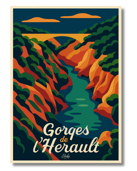Affiche Gorges de l’Hérault