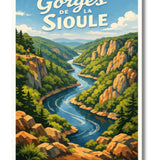 Affiche Gorges de la Sioule