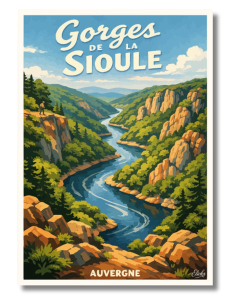Affiche Gorges de la Sioule