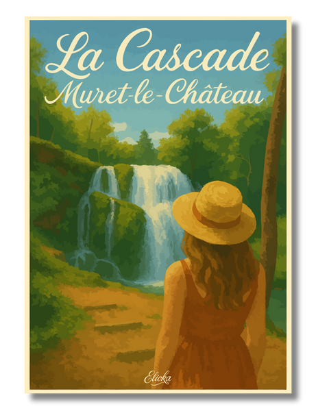 Affiche "La Cascade" Muret-le-Château