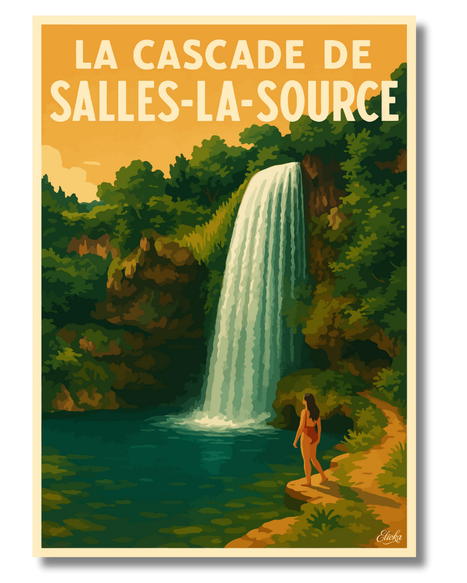 Affiche La Cascade de Salles-la-Source