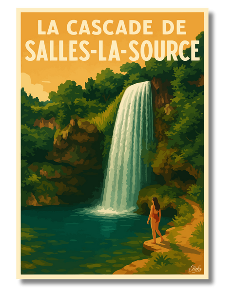 Affiche La Cascade de Salles-la-Source