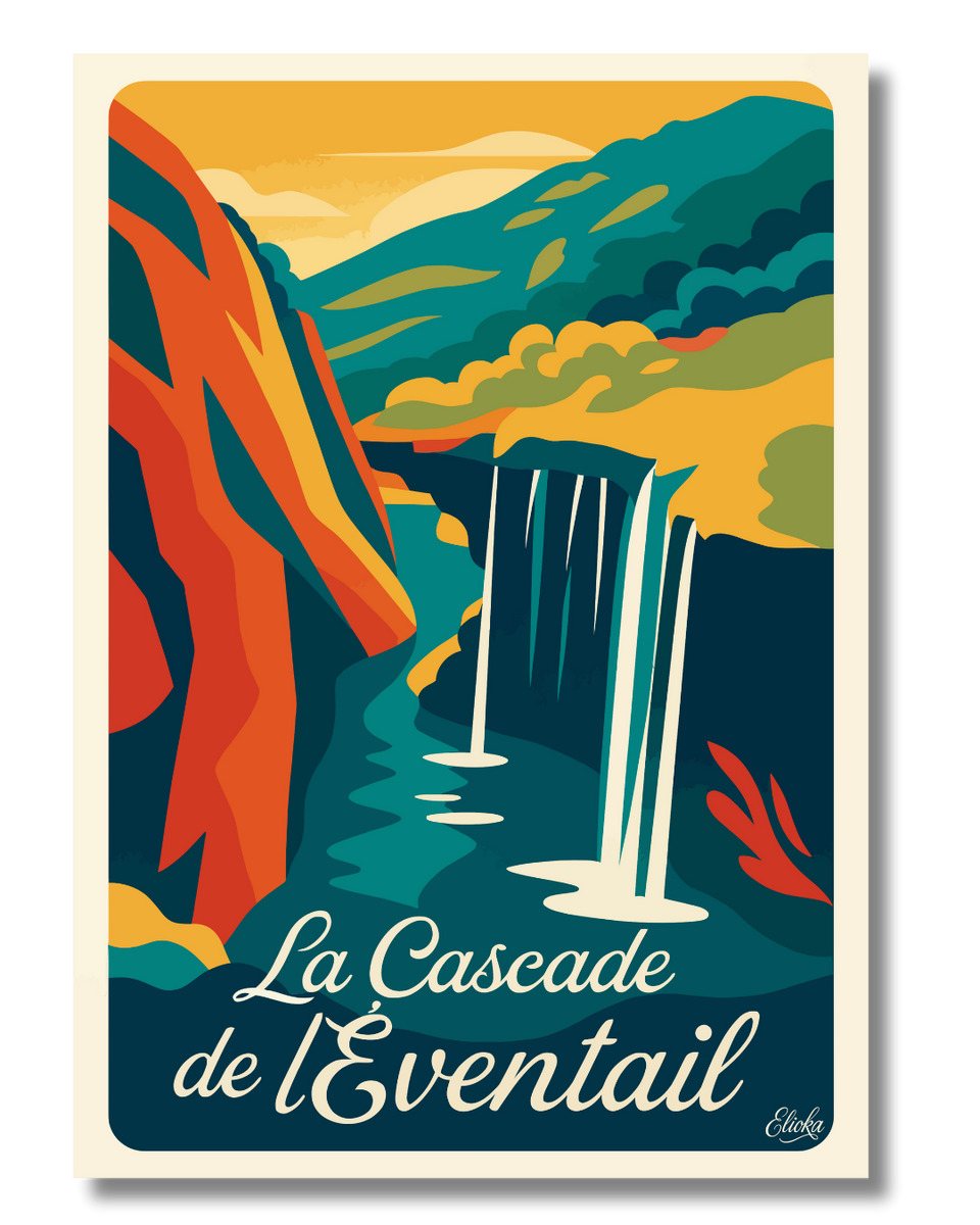 Affiche La Cascade de l’Éventail