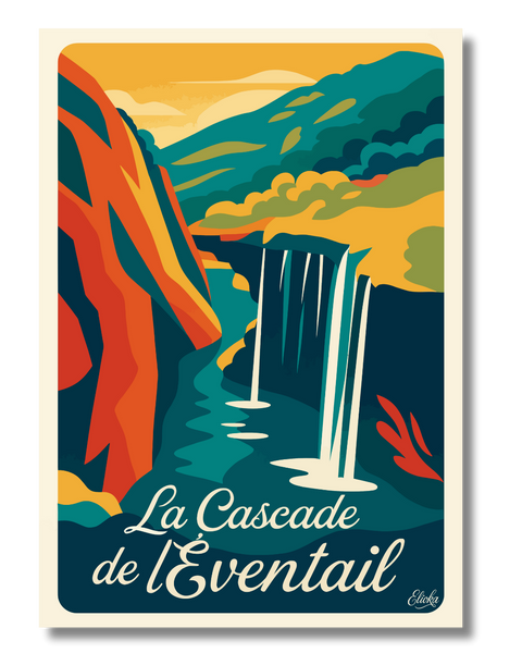 Affiche La Cascade de l’Éventail