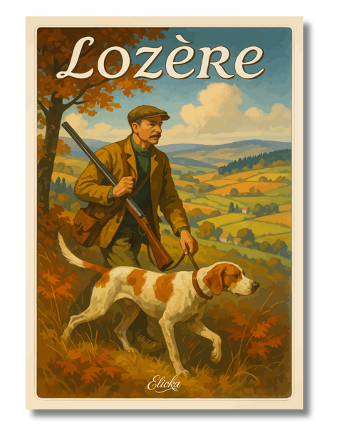 Affiche "La Chasse" Lozère