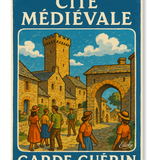 Affiche “La Cité Médiévale de Garde-Guérin” Lozère