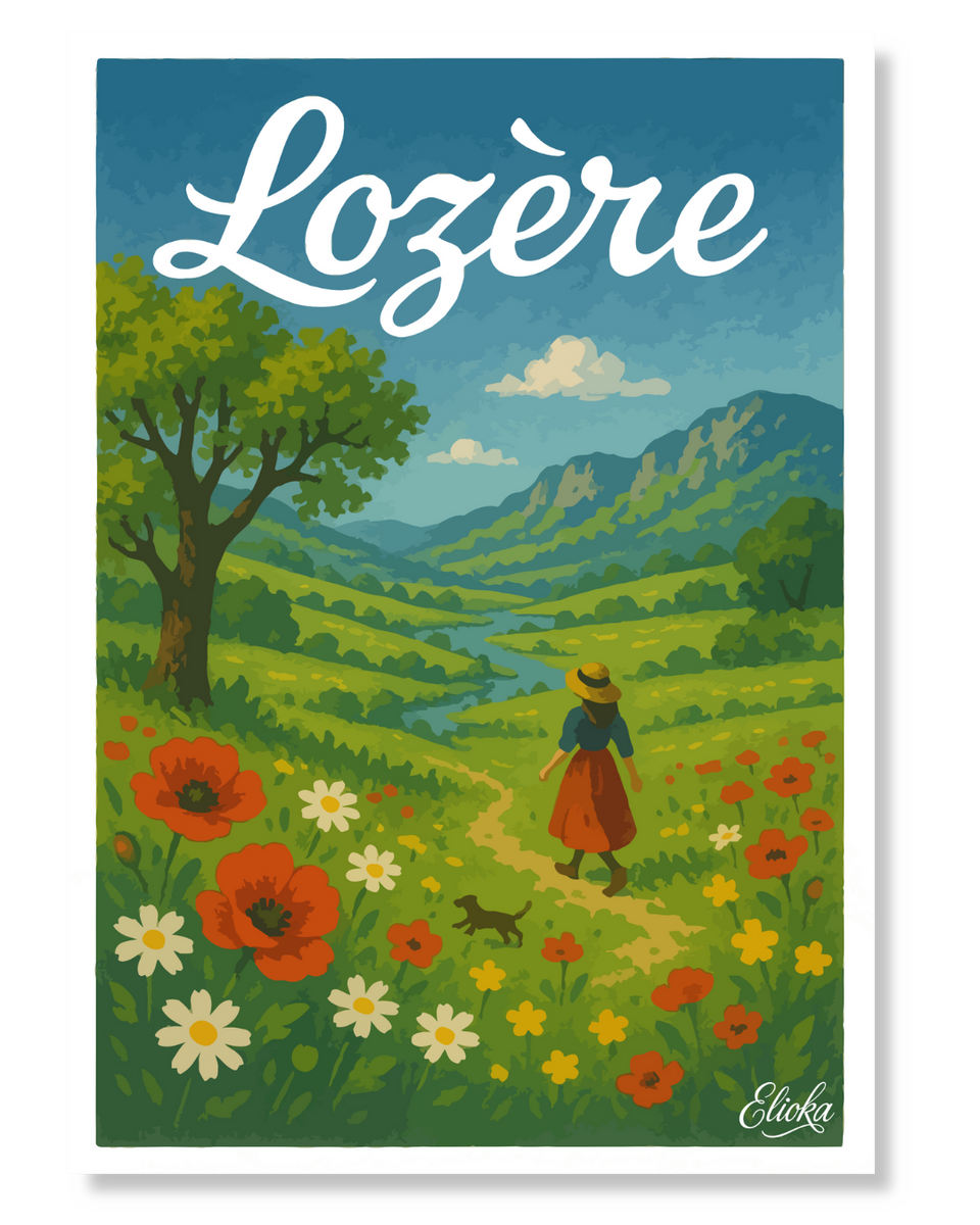 Affiche ''La Lozère au printemps''