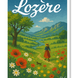 Affiche ''La Lozère au printemps''