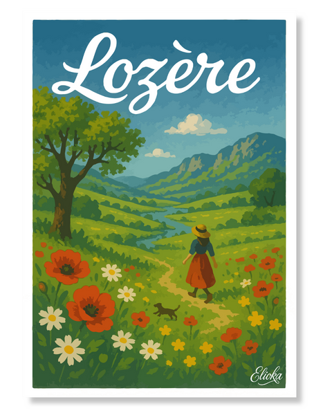 Affiche ''La Lozère au printemps''