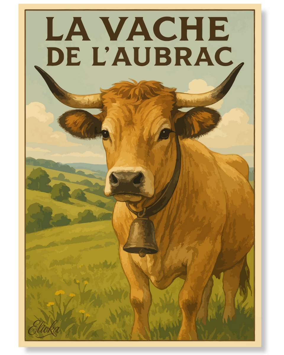 Affiche La Vache de l'Aubrac