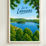 Affiche Lac de Laouzas