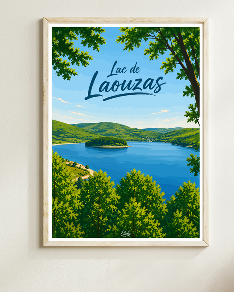 Affiche Lac de Laouzas