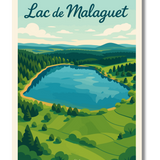 Affiche Lac de Malaguet