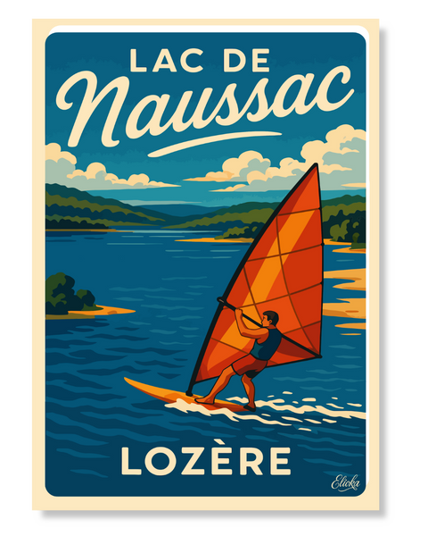 Affiche "Lac de Naussac"