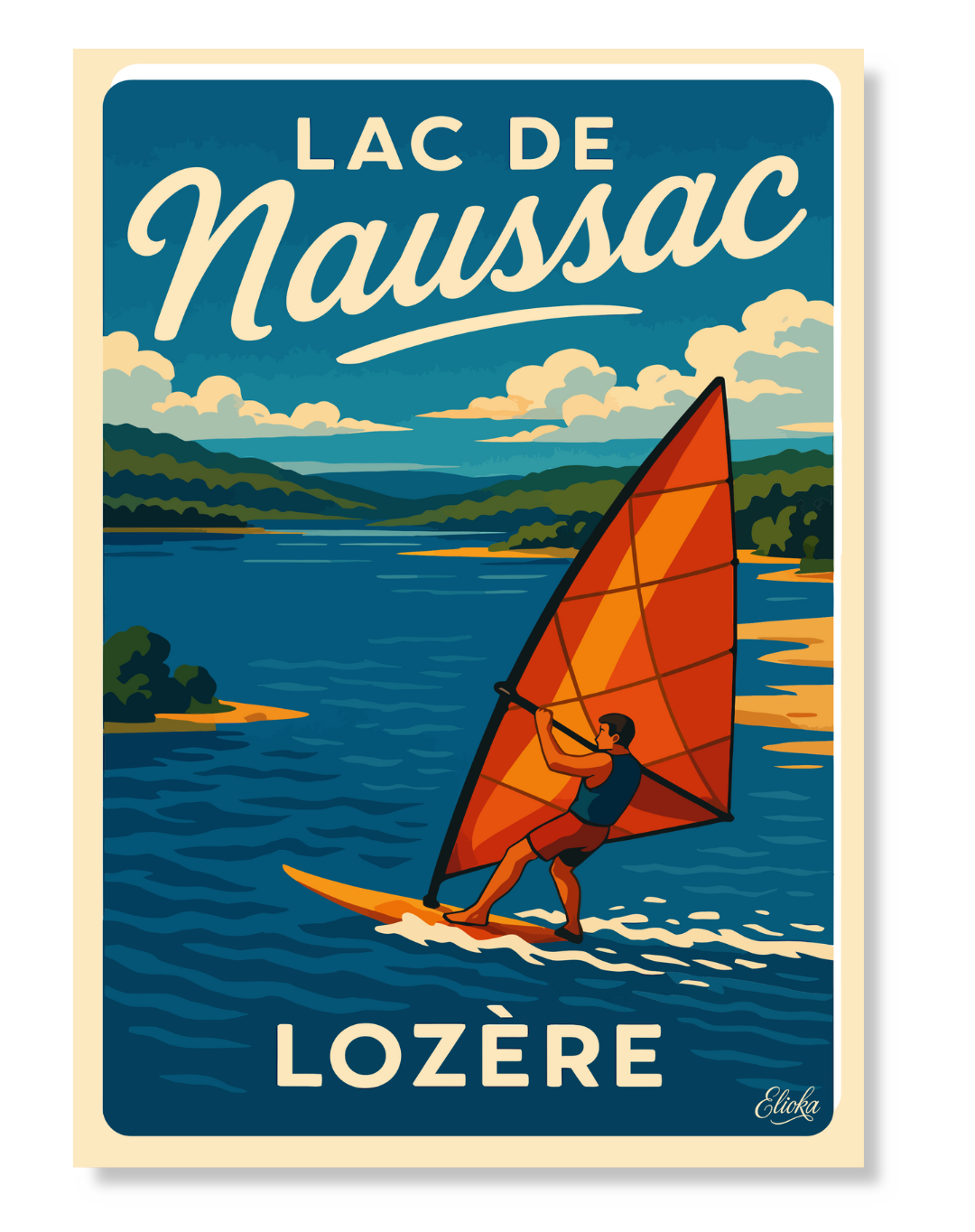 Affiche "Lac de Naussac"