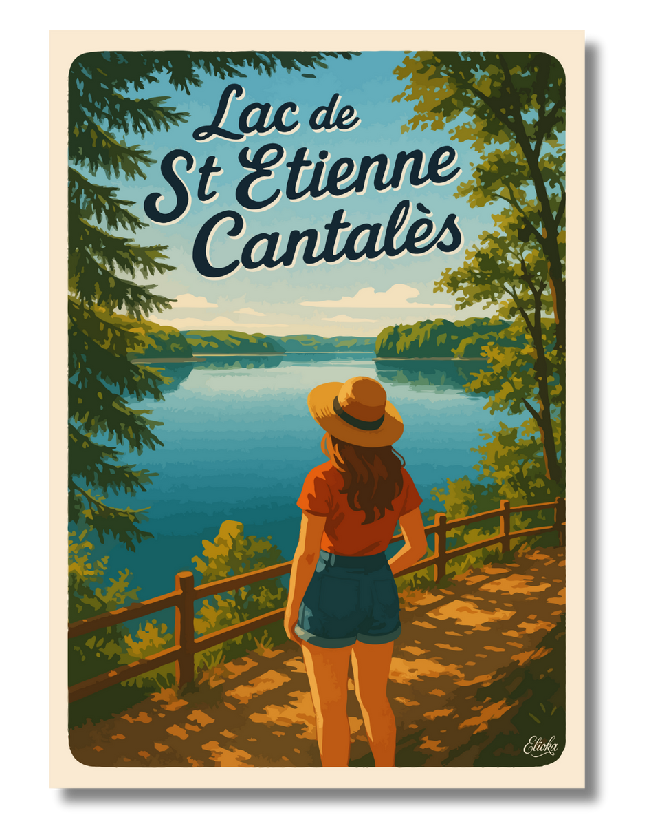 Affiche Lac de Saint-Étienne-Cantalès