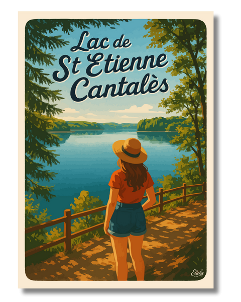 Affiche Lac de Saint-Étienne-Cantalès